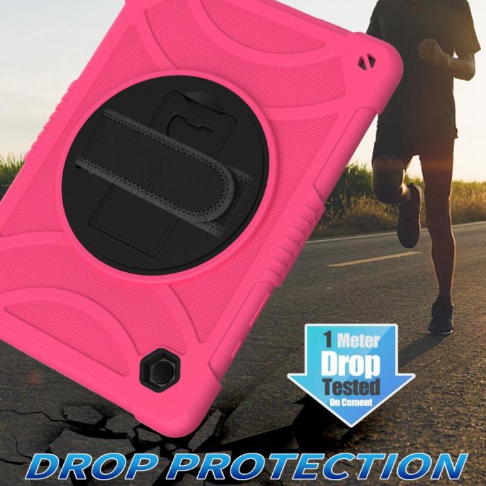 Bild 4, Galaxy Tab A8 Skal Hybrid Shockproof Kickstand Rosa