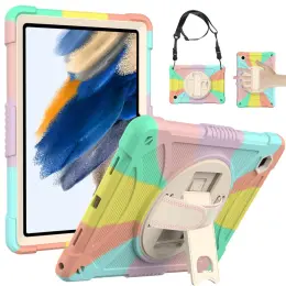 Galaxy Tab A8 Skal Hybrid Shockproof Kickstand Colorful