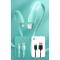 Joyroom 1m 2.4A MicroUSB Snabbladdning Kabel - Vit