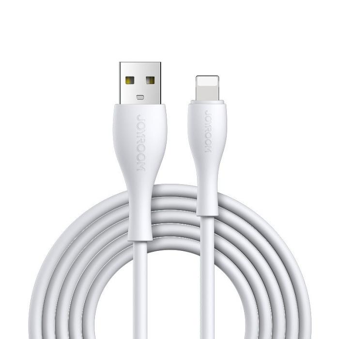 Bild 1, Joyroom 1m 2.4A Lightning Laddning Kabel - Vit