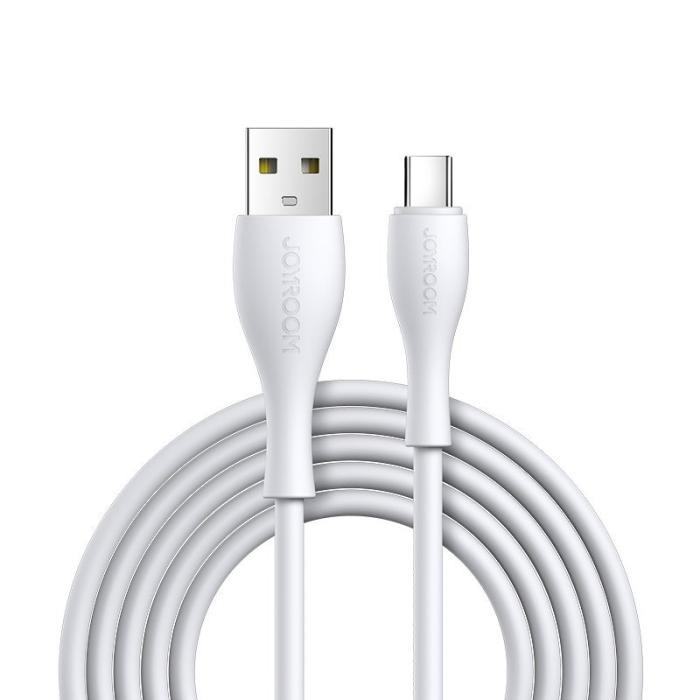 Bild 1, Joyroom 1m 3A USB-C Snabbladdning Kabel - Vit