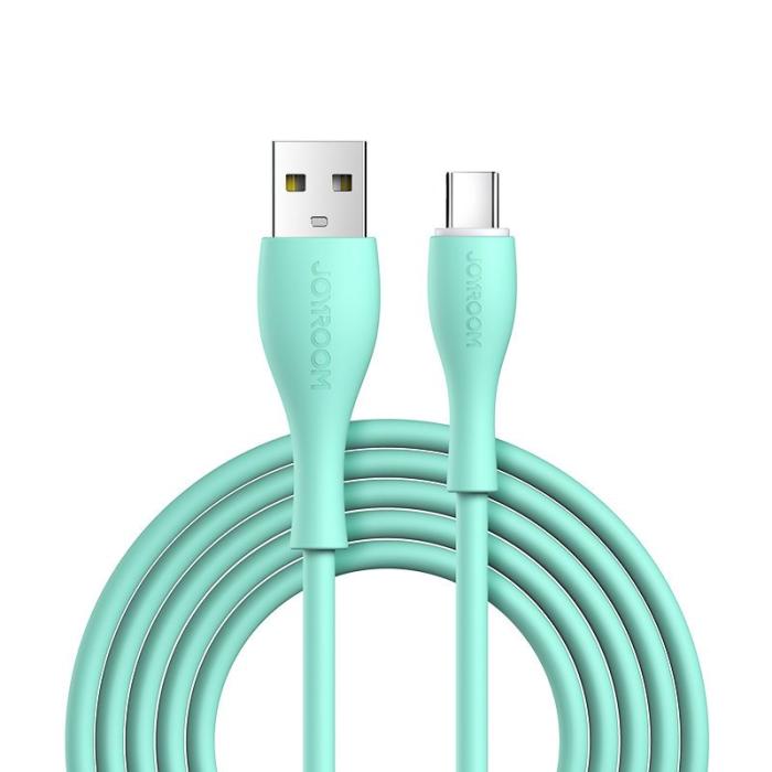 Bild 1, Joyroom 1m 3A USB-C Snabbladdning Kabel - Grön