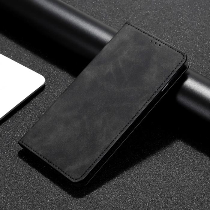 Bild 2, OnePlus Nord N100 - Silkeslent Flip Fodral - Svart