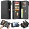 Samsung Galaxy S21 Ultra - CASEME 2-i-1 Multifunktionellt Läder Fodral - Svart