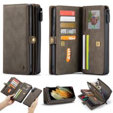 Samsung Galaxy S21 - CASEME 2-i-1 Multifunktionellt Läder Fodral - Brun