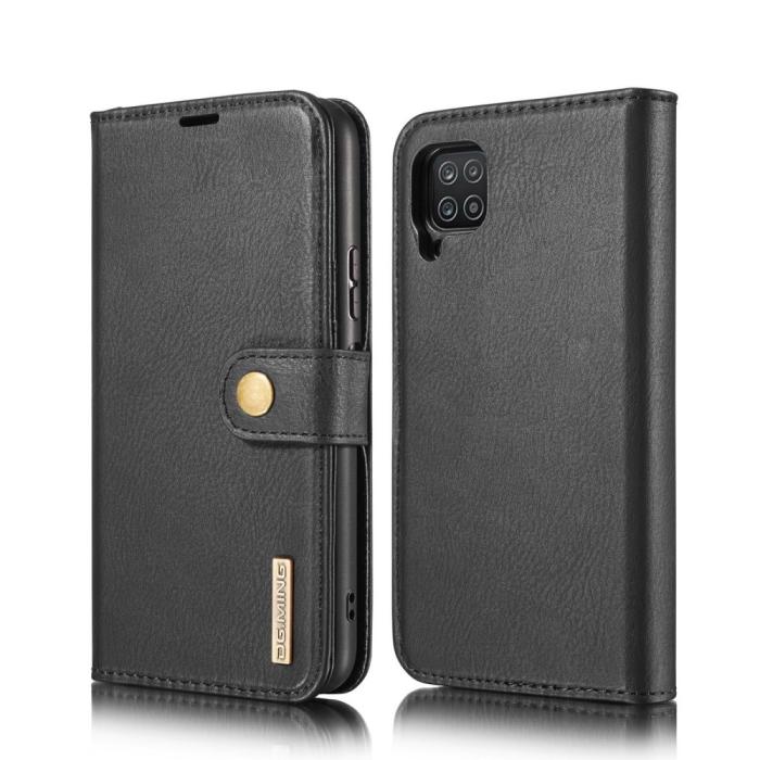 Bild 2, Samsung Galaxy A12 - DG.MING 2in1 Magnet Fodral - Svart