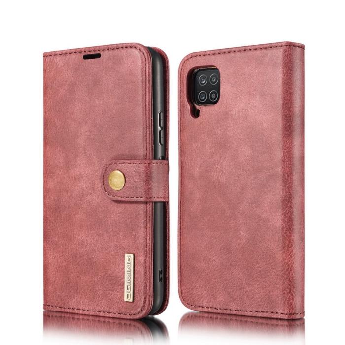 Bild 2, Samsung Galaxy A12 - DG.MING 2in1 Magnet Fodral - Röd