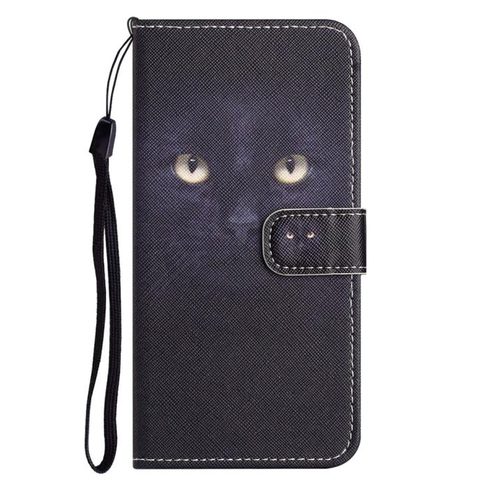 Bild 4, Motorola Moto G86 Power/G86 5G Fodral Läder Katt Ögon