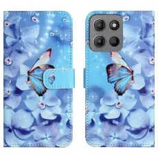 Motorola Moto G86 Power/G86 5G Fodral Blommor / Fj&auml;ril