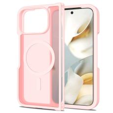 Google Pixel 10 Pro Fold Skal MagSafe Hybrid Skin Touch Rosa