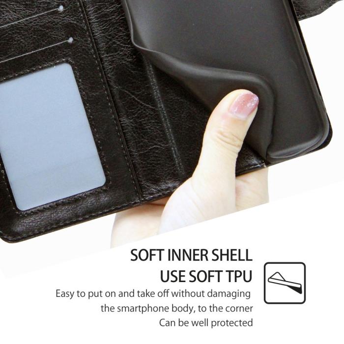 Bild 5, Samsung Galaxy S23 Plus Fodral Läder Svart