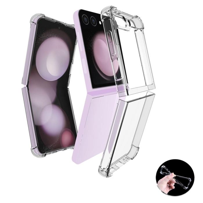 Bild 5, Galazy Z Flip 6 / 7 FE Skal Shockproof Transparent