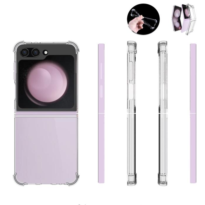 Bild 6, Galazy Z Flip 6 / 7 FE Skal Shockproof Transparent