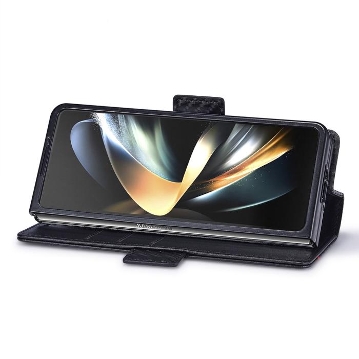 Bild 3, LC.IMEEKE Galaxy Z Fold 6 Fodral Kolfiber Textur Svart
