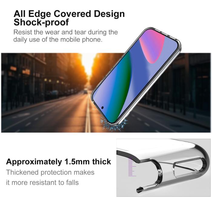 Bild 6, IMAK Google Pixel 11 / 11 Pro Skal TPU Transparent