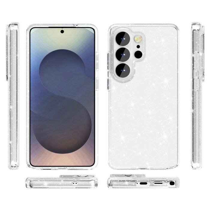 Bild 5, Samsung Galaxy S26 Ultra Skal Glitter TPU Vit