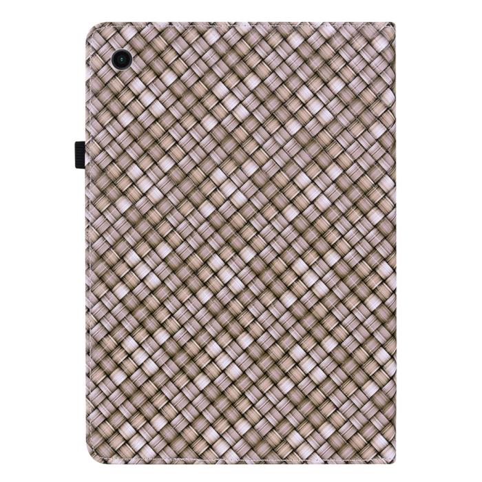 Bild 3, Samsung Galaxy Tab A8 10.5 Fodral Vävd Textur Brun