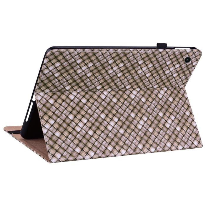 Bild 5, Samsung Galaxy Tab A8 10.5 Fodral Vävd Textur Brun