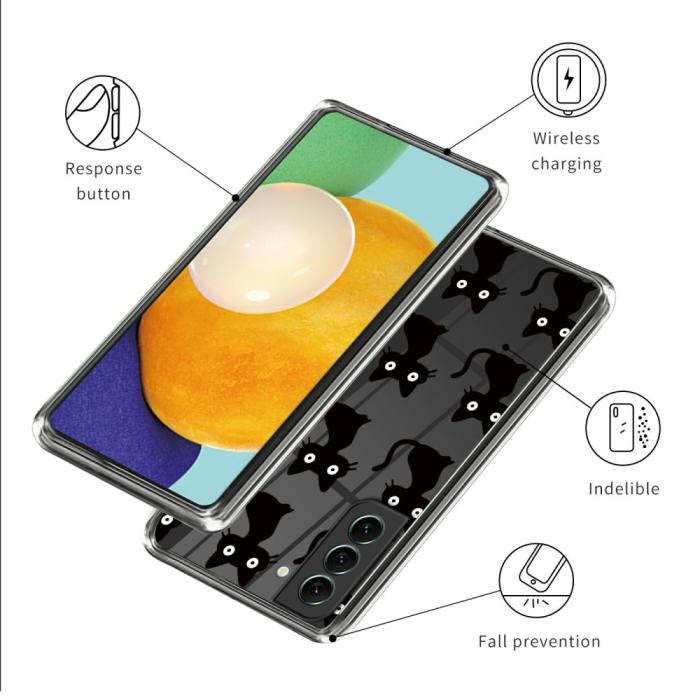 Bild 3, Samsung Galaxy S24 Plus Skal Med Tryck Svarta Katter