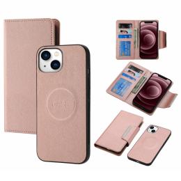 iPhone 15 Plus 2in1 Magnet Fodral Roséguld