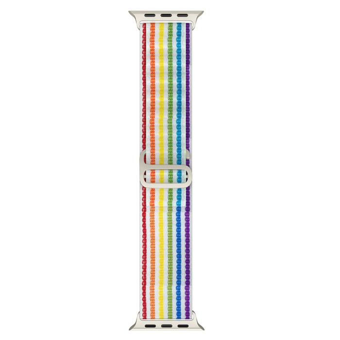 Bild 3, Apple Watch 38/40/41 mm Armband Alpine Pro Loop White Rainbow