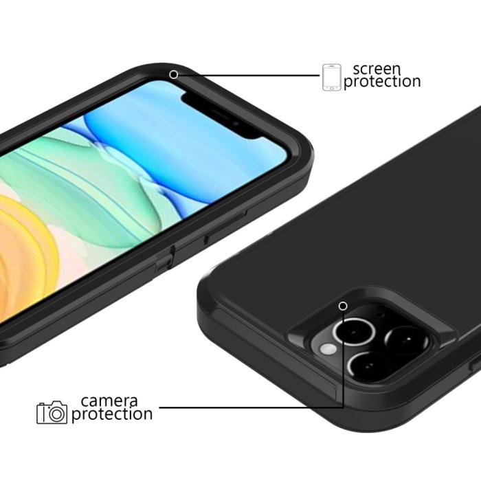 Bild 2, iPhone 12 / 12 Pro - Shockproof Xtreme Skal - Svart