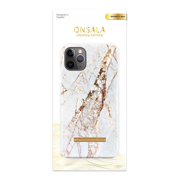 Bild 2, ONSALA iPhone 11 Pro Max Mobilskal Soft White Rhino Marble