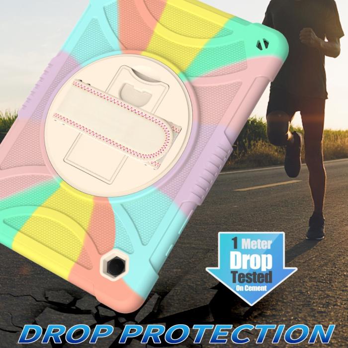 Bild 5, Galaxy Tab A8 Skal Hybrid Shockproof Kickstand Colorful