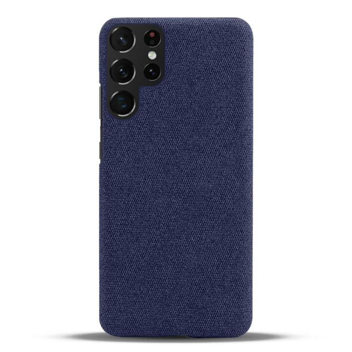 Bild 3, KSQ Samsung Galaxy S23 Ultra Skal Tygbelagt Blå