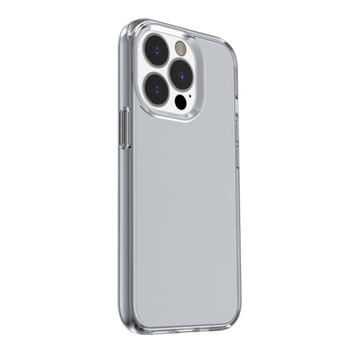 Bild 3, iPhone 14 Pro Max Skal Shockproof Semi Transparent Grå