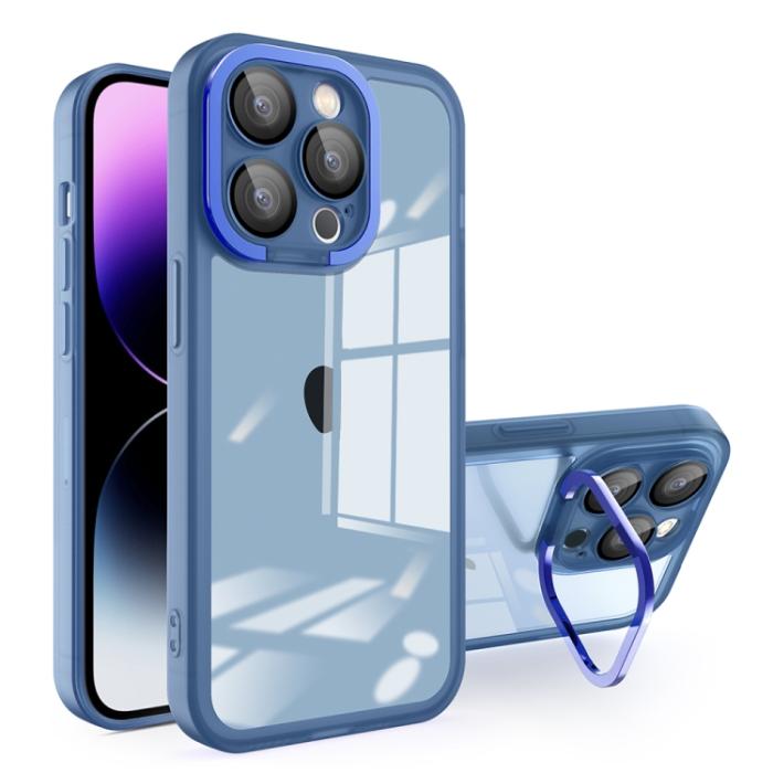 Bild 1, iPhone 15 Pro Skal Cam Kickstand Hybrid Royal Blue