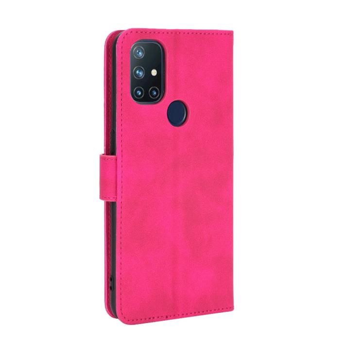 Bild 4, OnePlus Nord N10 5G - Silkeslent Plånboksfodral - Rosa