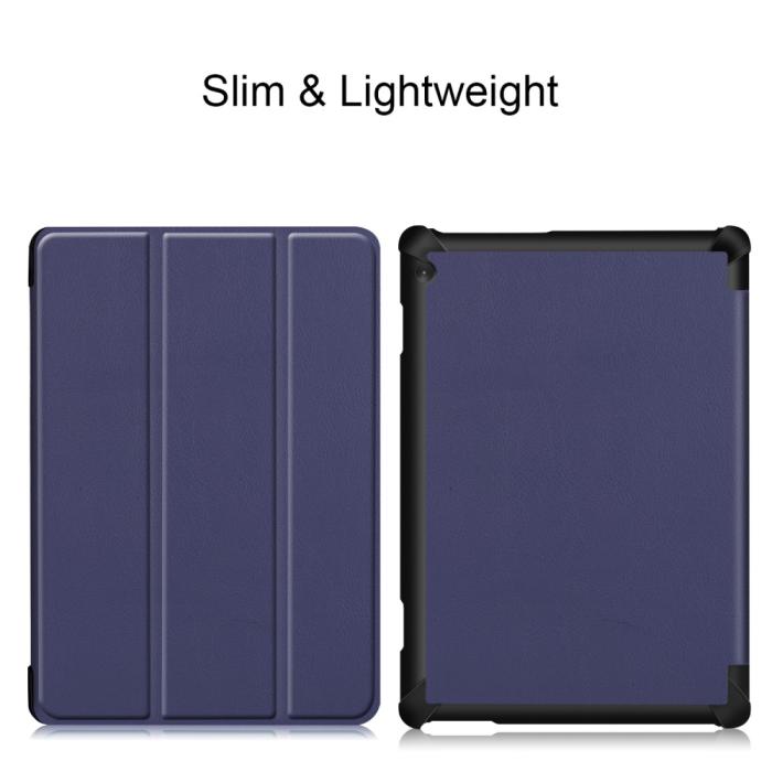 Bild 4, Lenovo Tab M10 TB-X605F TB-X505F Tri-Fold Fodral - Mörk Blå
