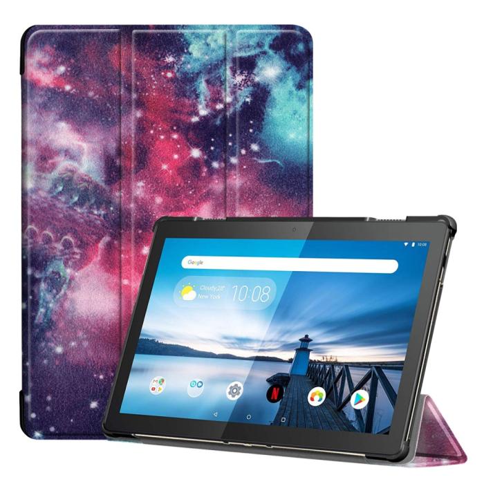 Bild 1, Lenovo Tab M10 TB-X605F TB-X505F Tri-Fold Fodral - Cosmic Space