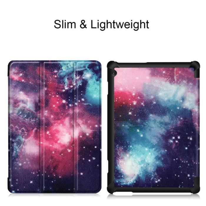 Bild 4, Lenovo Tab M10 TB-X605F TB-X505F Tri-Fold Fodral - Cosmic Space