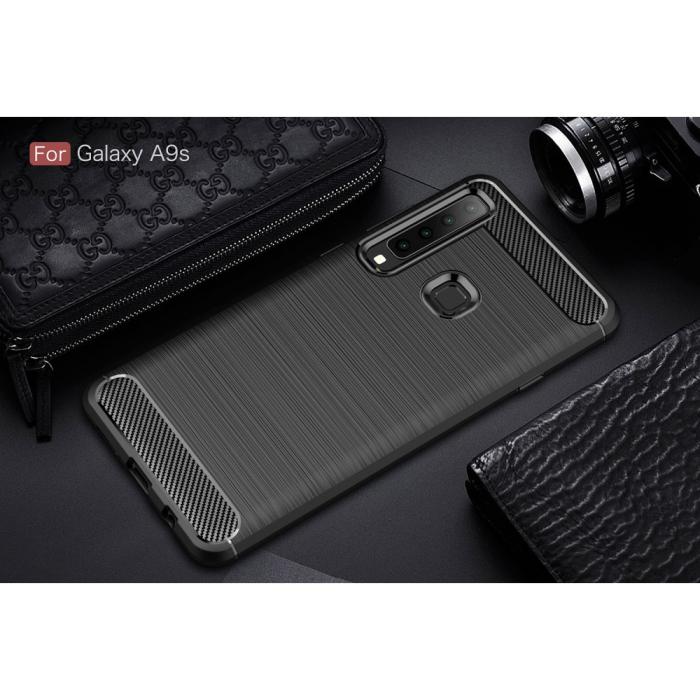 Bild 2, Samsung Galaxy A9 (2018) - Brushed TPU Skal - Svart