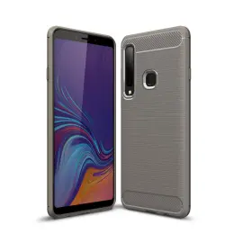 Samsung Galaxy A9 (2018) - Brushed TPU Skal - Grå