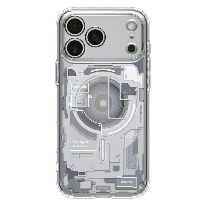 Bild 2, Spigen iPhone 17 Pro Skal MagSafe Ultra Hybrid Zero One Vit