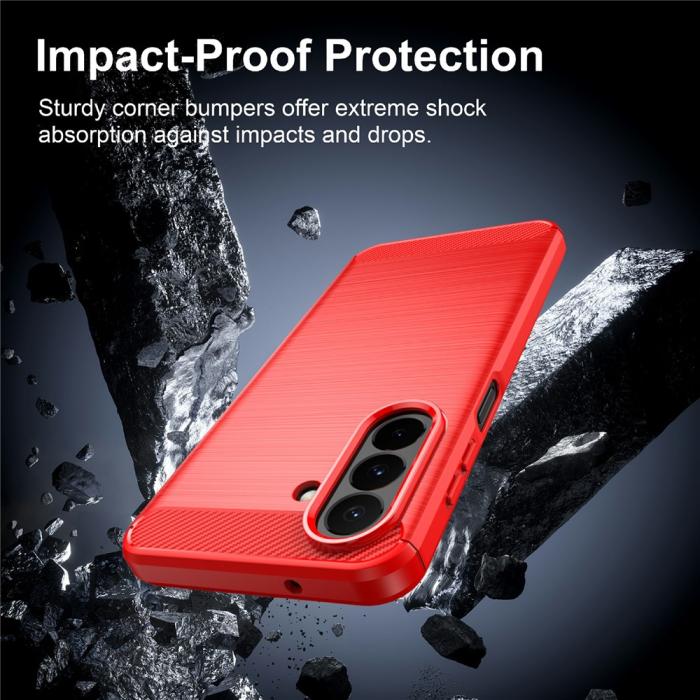 Bild 3, Samsung Galaxy A27 5G Skal TPU Brushed Röd