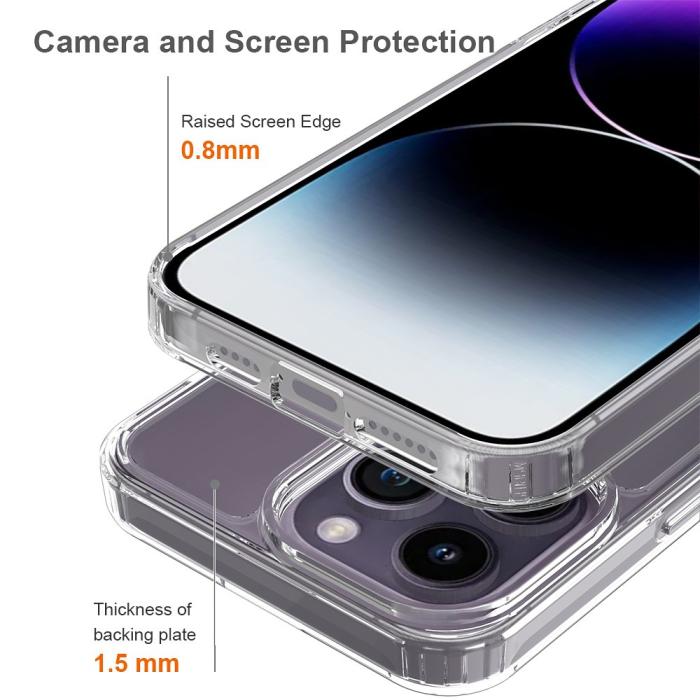 Bild 4, iPhone 16 Pro Max Skal Akryl/TPU Transparent
