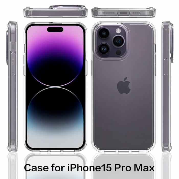 Bild 6, iPhone 16 Pro Max Skal Akryl/TPU Transparent