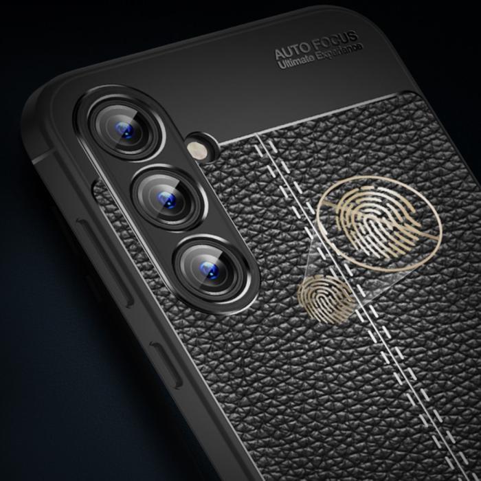Bild 5, Samsung Galaxy A35 5G Skal Litchi Textur Svart