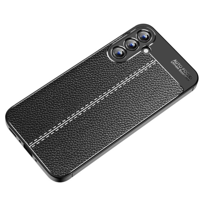 Bild 6, Samsung Galaxy A35 5G Skal Litchi Textur Svart