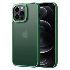 iPhone 12 Pro Max Skal Classic Hybrid Matt Grön