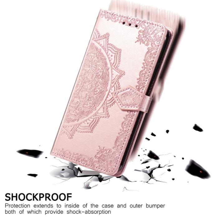 Bild 6, Samsung Galaxy S21 FE Fodral Mandala Flower Roséguld