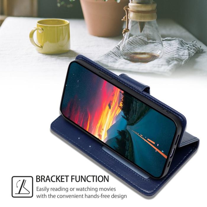 Bild 3, Samsung Galaxy S23 Plus Fodral Läder Blå