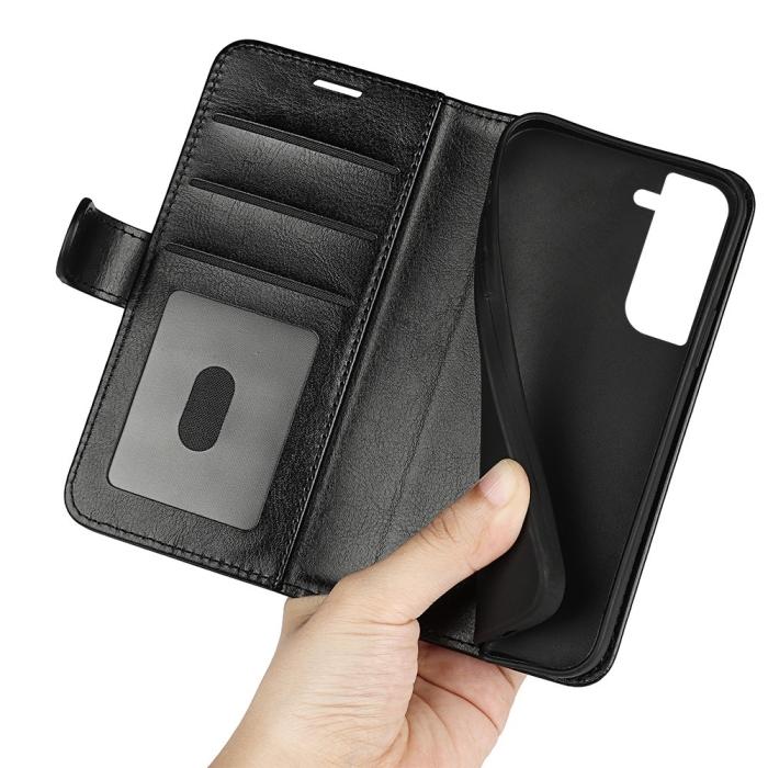 Bild 4, Samsung Galaxy S23 Fodral Crazy Horse Läder Svart