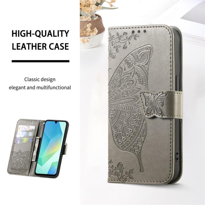 Bild 6, Honor 400 Smart Fodral Med Fjäril Tryck Grå