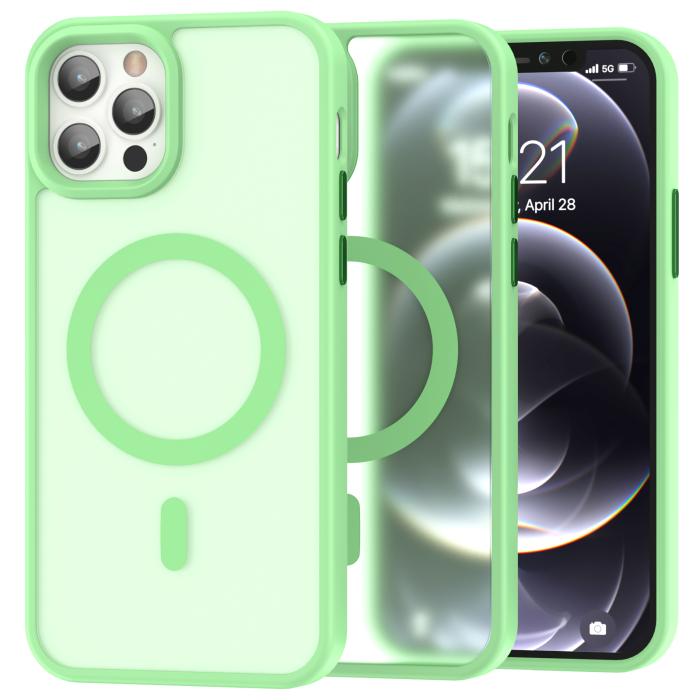 Bild 1, ColorPop iPhone 12 Pro Max Skal CH MagSafe Matt Ljus Grön