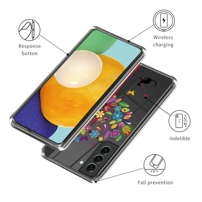 Bild 3, Samsung Galaxy S24 Plus Skal Med Tryck Blommigt Träd